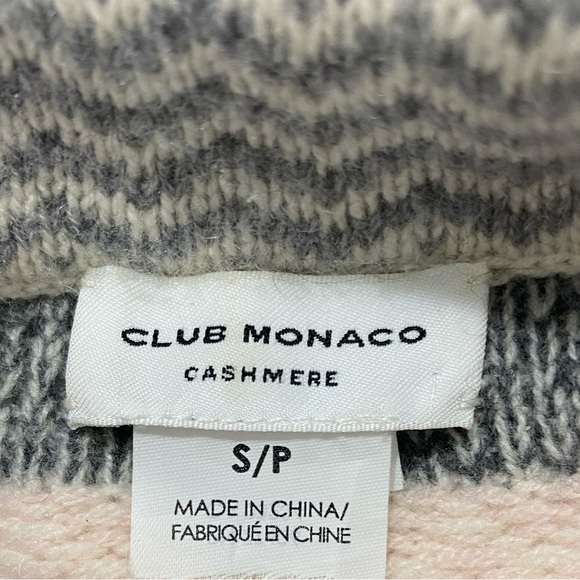 CLUB MONACO Sz Small Cashmere Sweater, Fair Isle Pattern - Picture 6 of 6